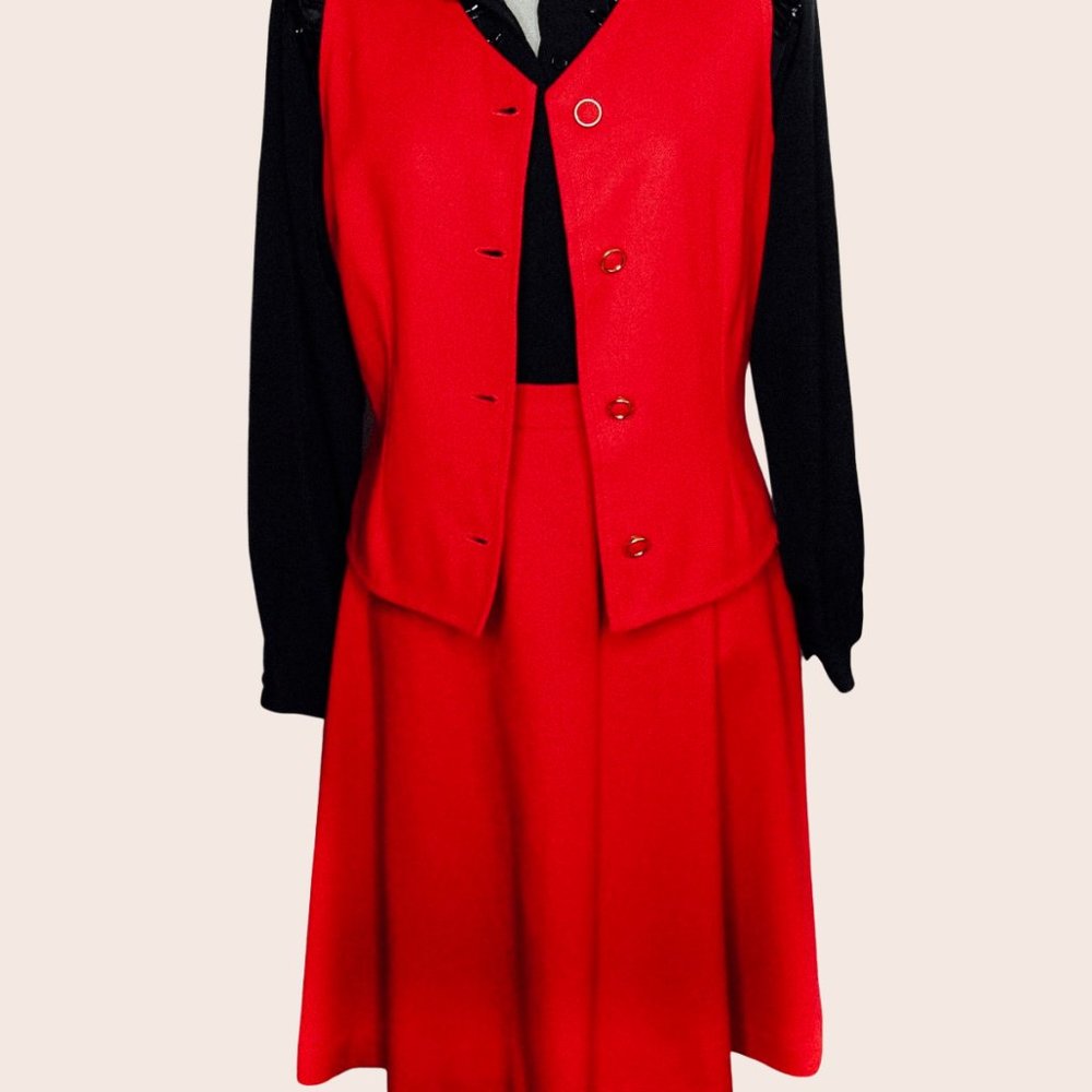 Vintage Two-Piece Skirt Suit Set